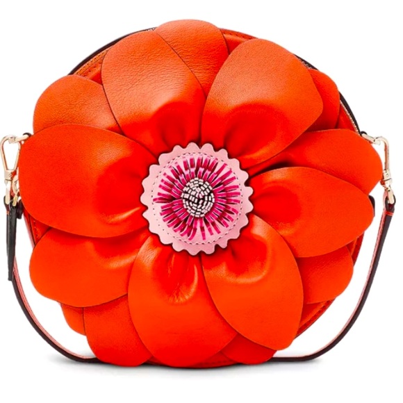 kate spade Handbags - NWOT Petal Smooth Leather 3d Flower Crossbody